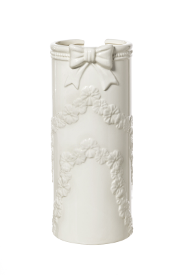 Portabicchieri ceramica con fiocco - L'Arte di nacchi