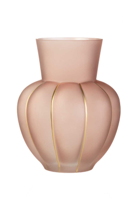 Vaso vetro rosa- L'Arte di Nacchi