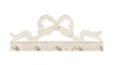 Appendino con 4 ganci linea 'Fiocco' 48x6xh18,50 - L'Arte di Nacchi