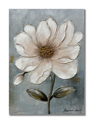 Tela con fiore L50 H70 - L'Arte di Nacchi