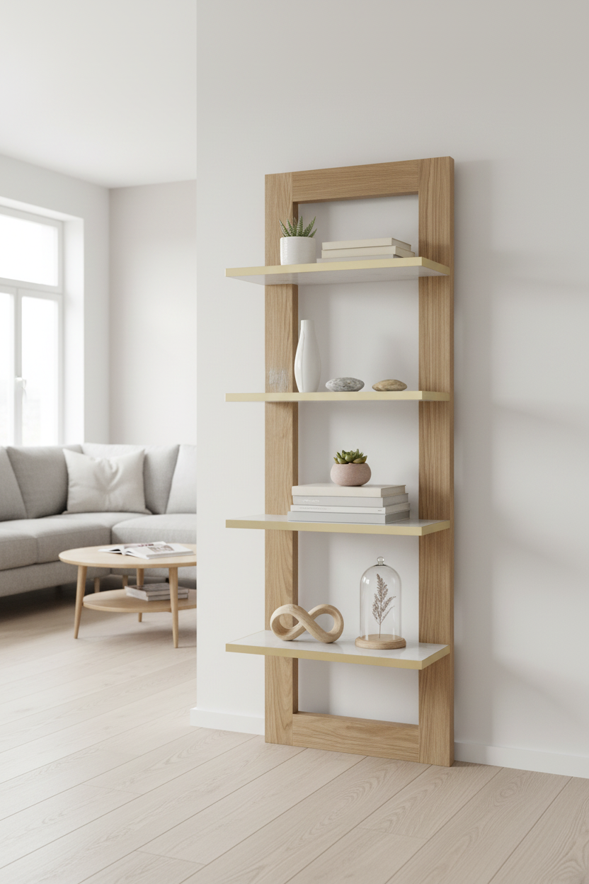 Libreria a parete 49x20,5x149h - L’arte di Nacchi