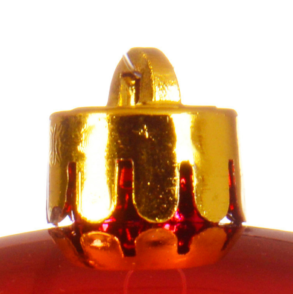 Sfera natalizia infrangibilie rossa D14 - Decoris