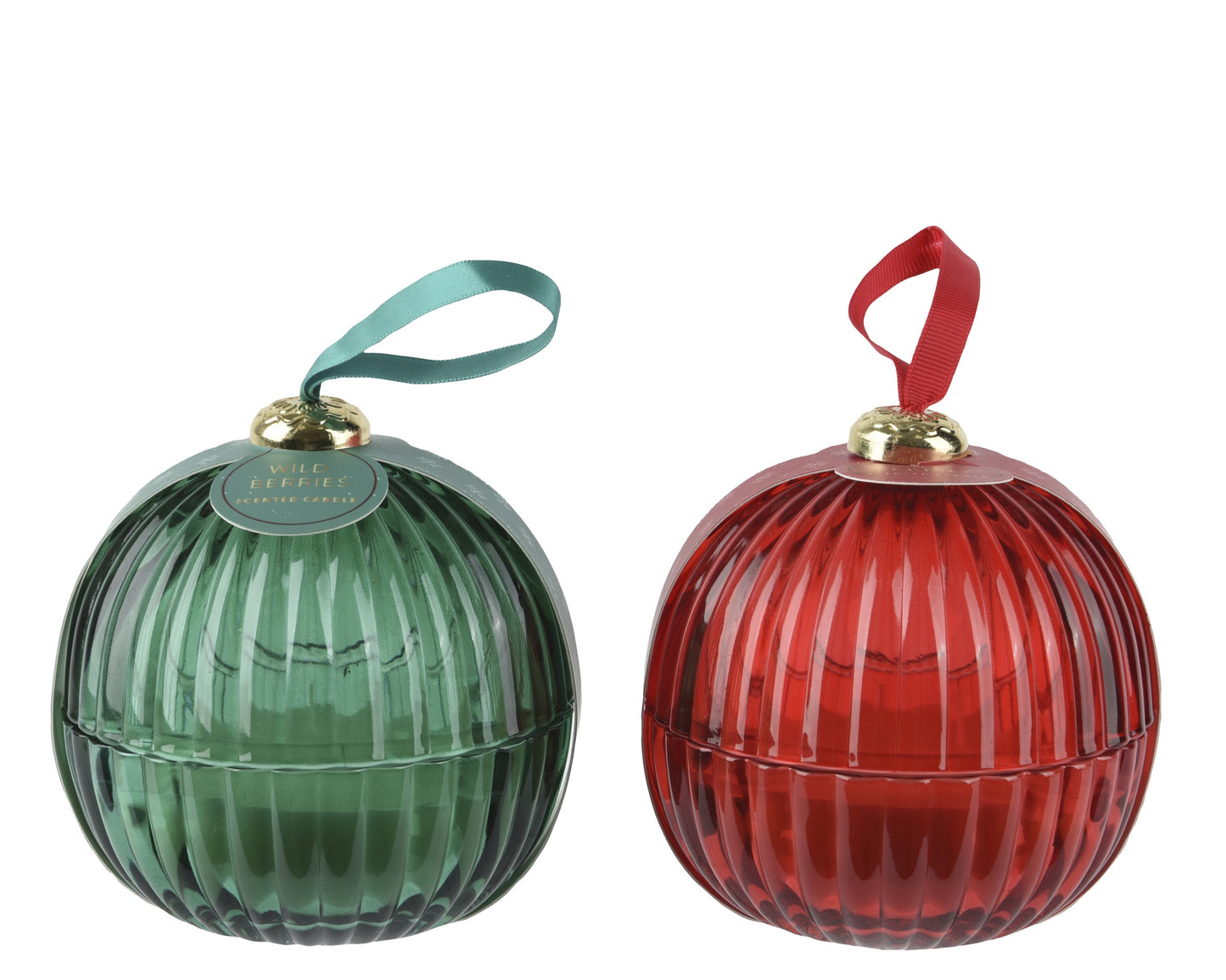 Candela sfera profumata natalizia D8 H9,5 - Kaemingk