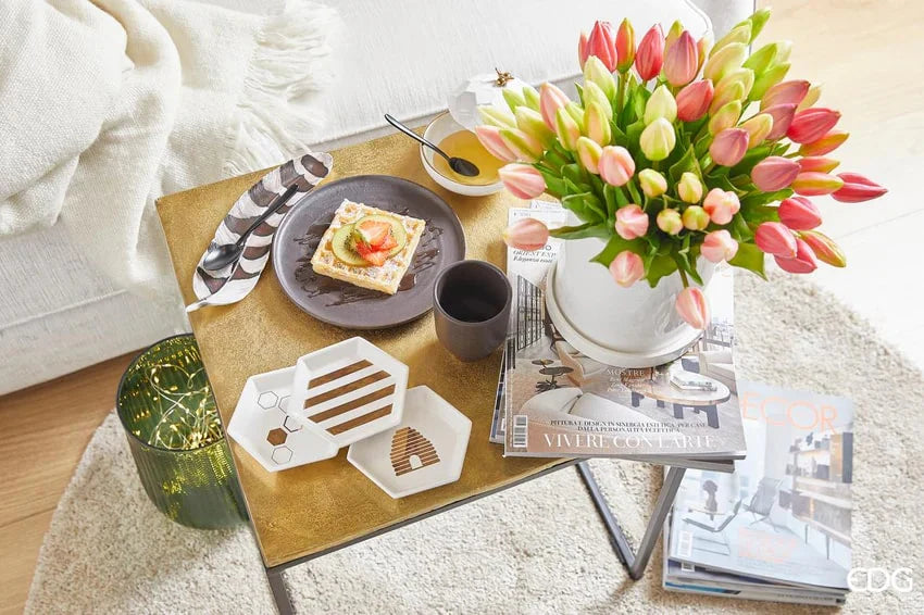 Tulipani gommati mazzo da 5 boccioli H40 giallo - EDG