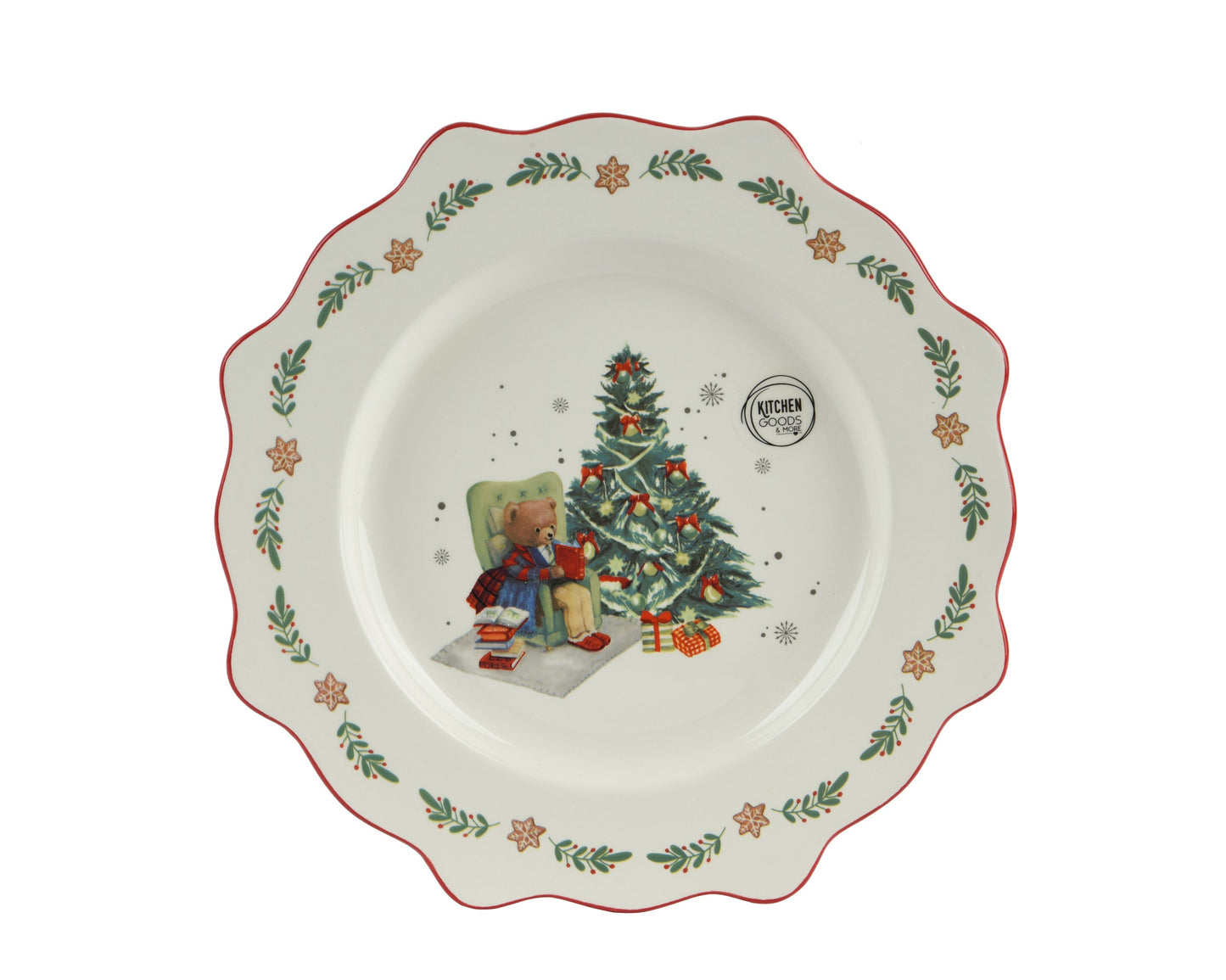 Piatto natalizio D26,3xH2,8 - Kaemingk