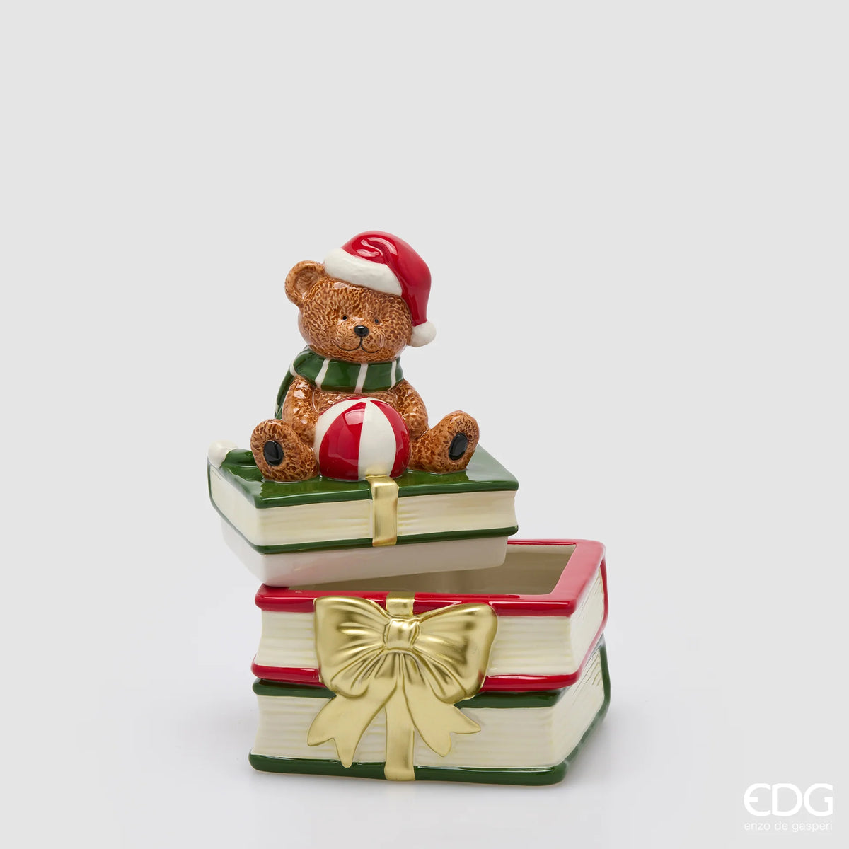 Contenitore orso con libri L16,5xP15xH23 - EDG