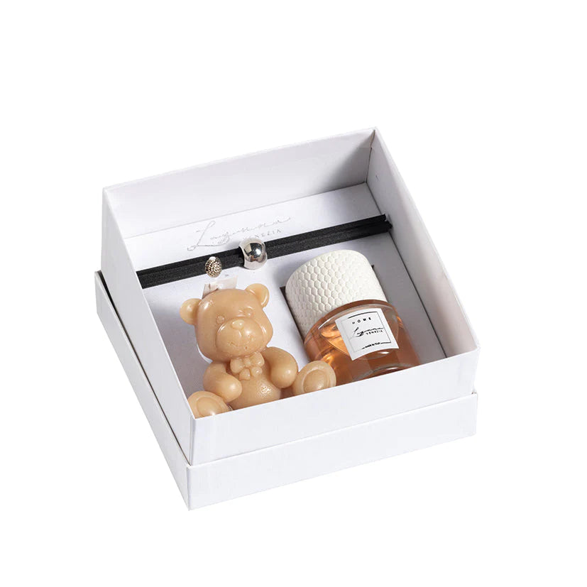 Cofanetto profumatore + orso in cera -Laguna Venezia