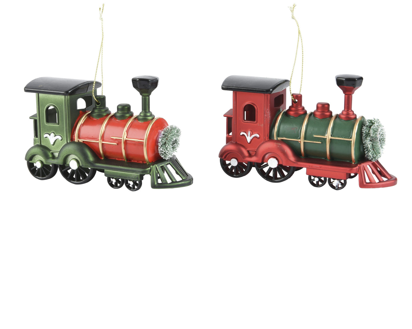 Appendini natalizi a forma di trenino 12,5x5x7,5H - Kaemingk