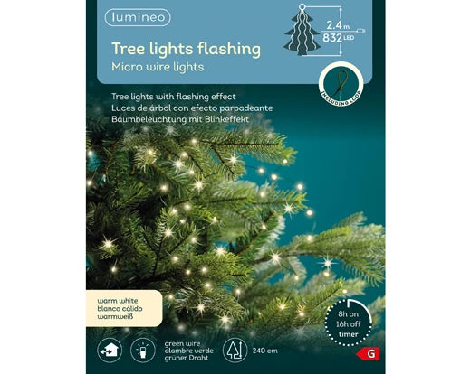 Micro Led luci per alberi di natale 240cm - Lumineo