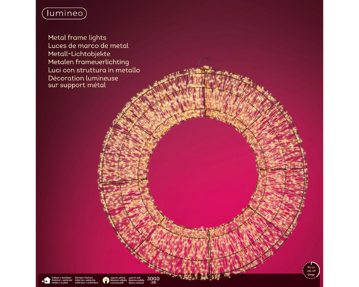 Corona Ghirlanda ‘Deluxe’ con led D58 - Lumineo