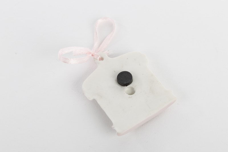 Appendino calamita giostrina porcellana rosa 5x6 cm - Le Stelle