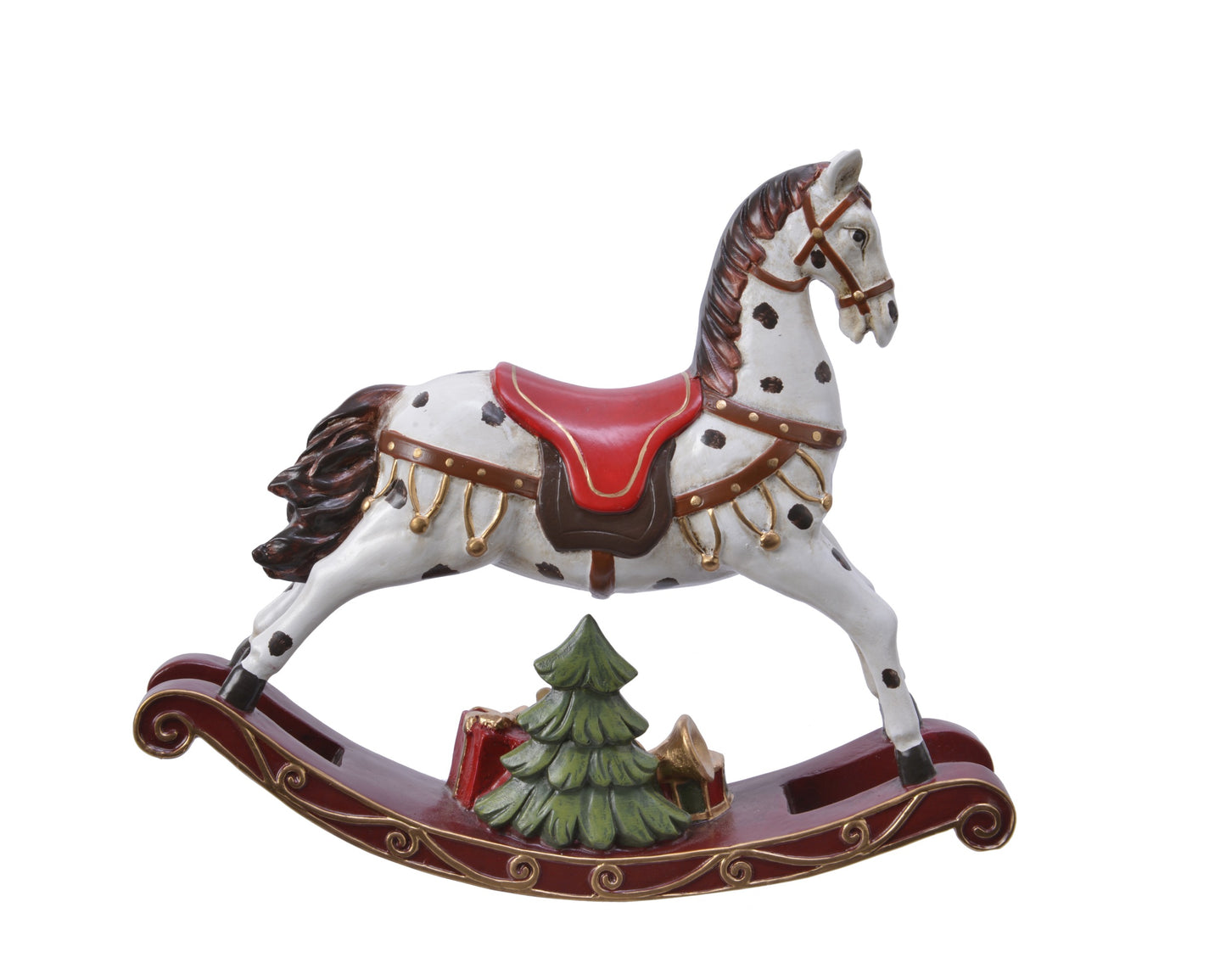 Cavallo a dondolo in resina 21,5x5x18,5H - Kaemingk