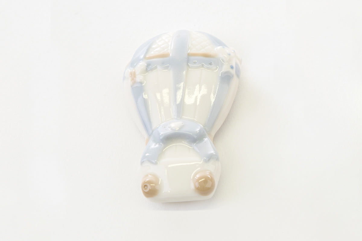Appendino calamita mongolfiera porcellana celeste 5x6 cm - Le Stelle