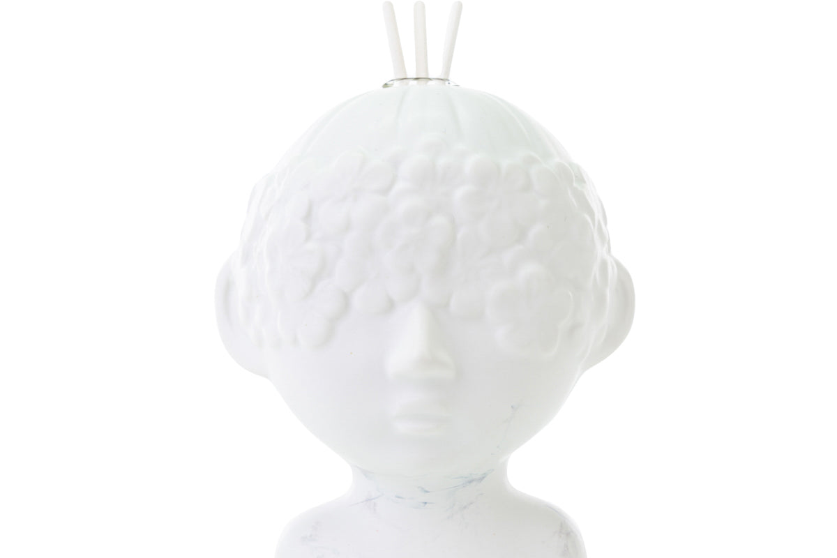 Profumatore bimbo in porcellana bianca 9x8x16h - Le Stelle