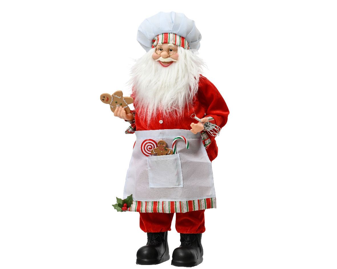 Babbo natale 'Pasticcere' H60 - Decoris