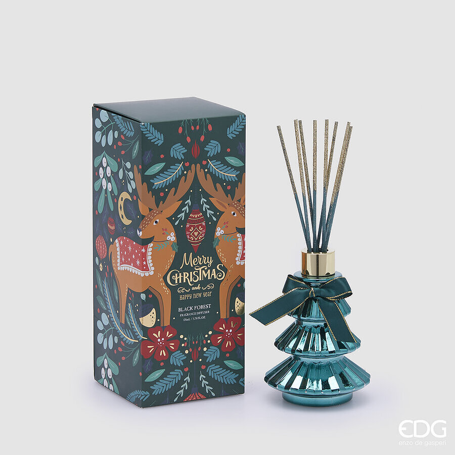 Diffusore con bastoncini serie Joyful Pino 'Black Forest' 170ml - EDG