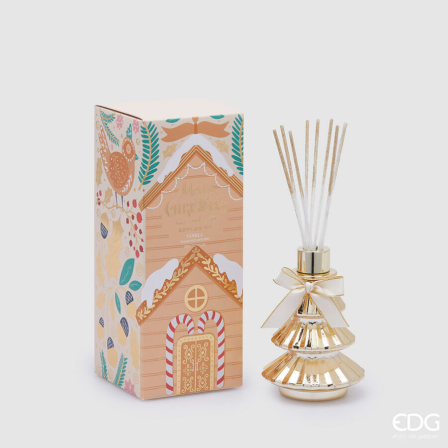 Diffusore con bastoncini serie Joyful Pino 'Black Vanilla' 170ml - EDG
