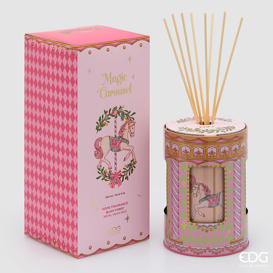 Profumatore bottiglia scrigno 300ml carillon ‘Black Forest’ - EDG