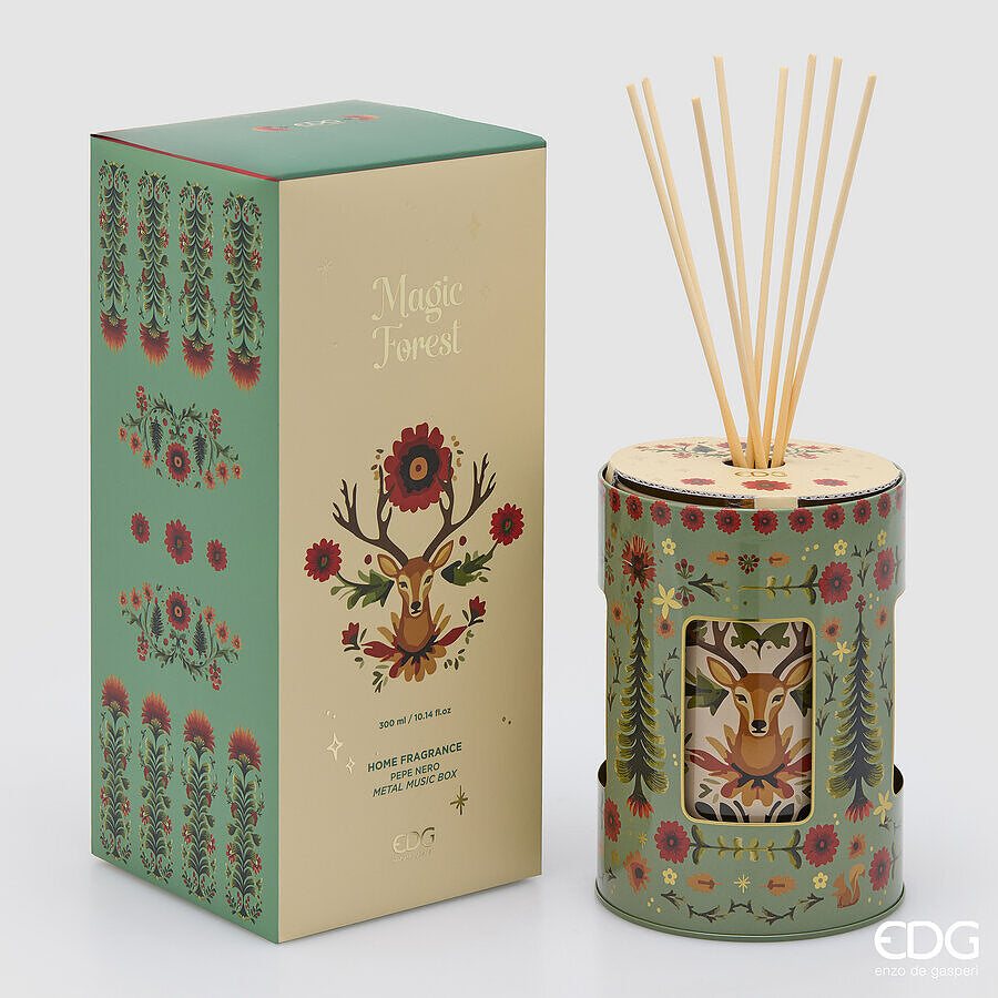 Profumatore bottiglia scrigno 300ml carillon ‘Pepe Nero’ - EDG