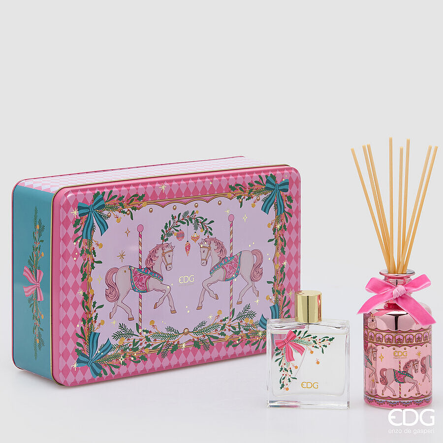 Set Profumatore bottiglia e spray scrigno ‘Black Forest’ - EDG