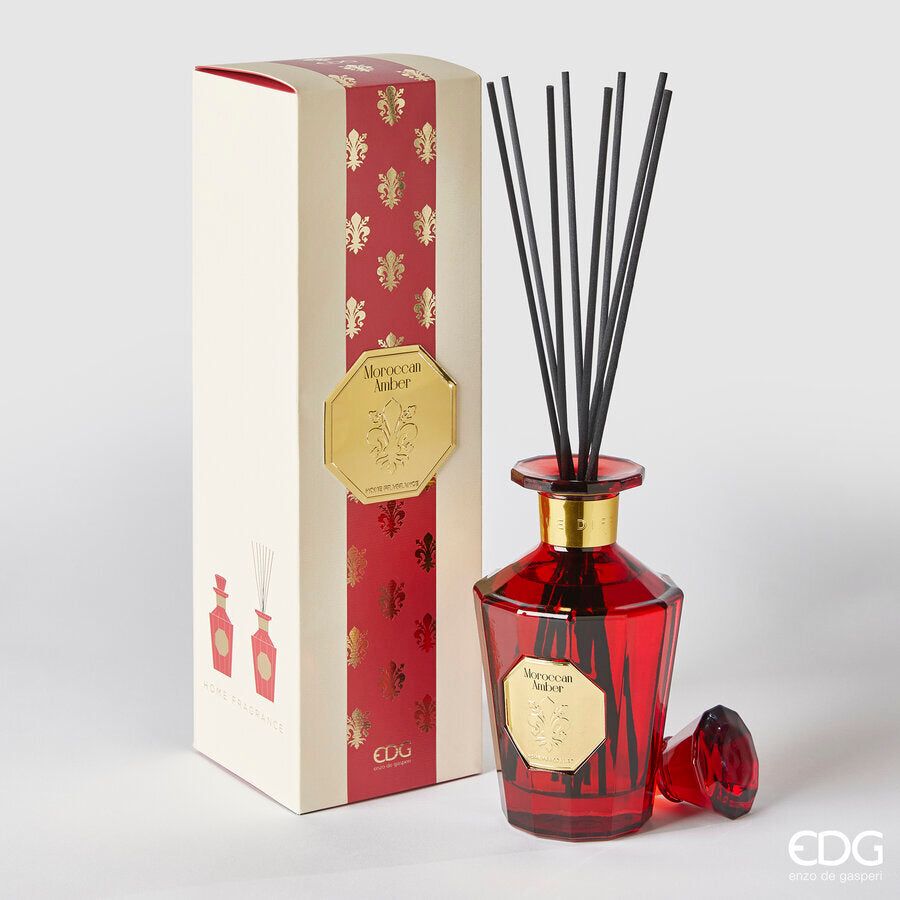 Diffusore con bastoncini 'Gold Moroccan Amber' 500ml - EDG