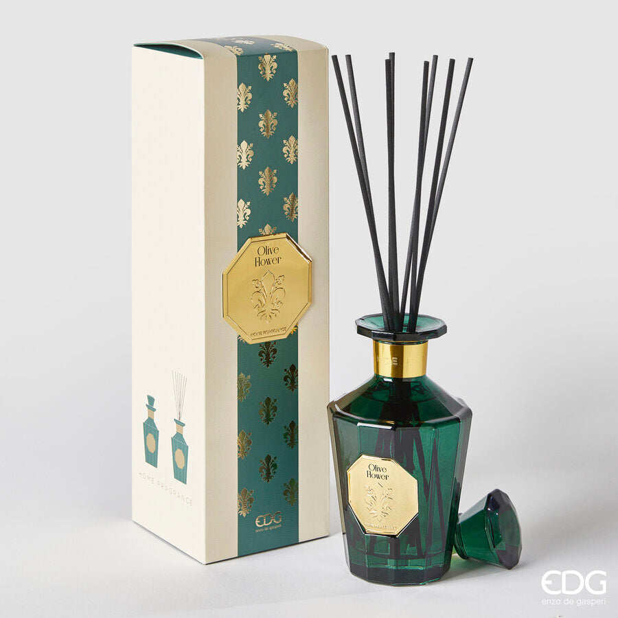 Diffusore con bastoncini Goldlily 'Olive Flower ' 500ml - EDG