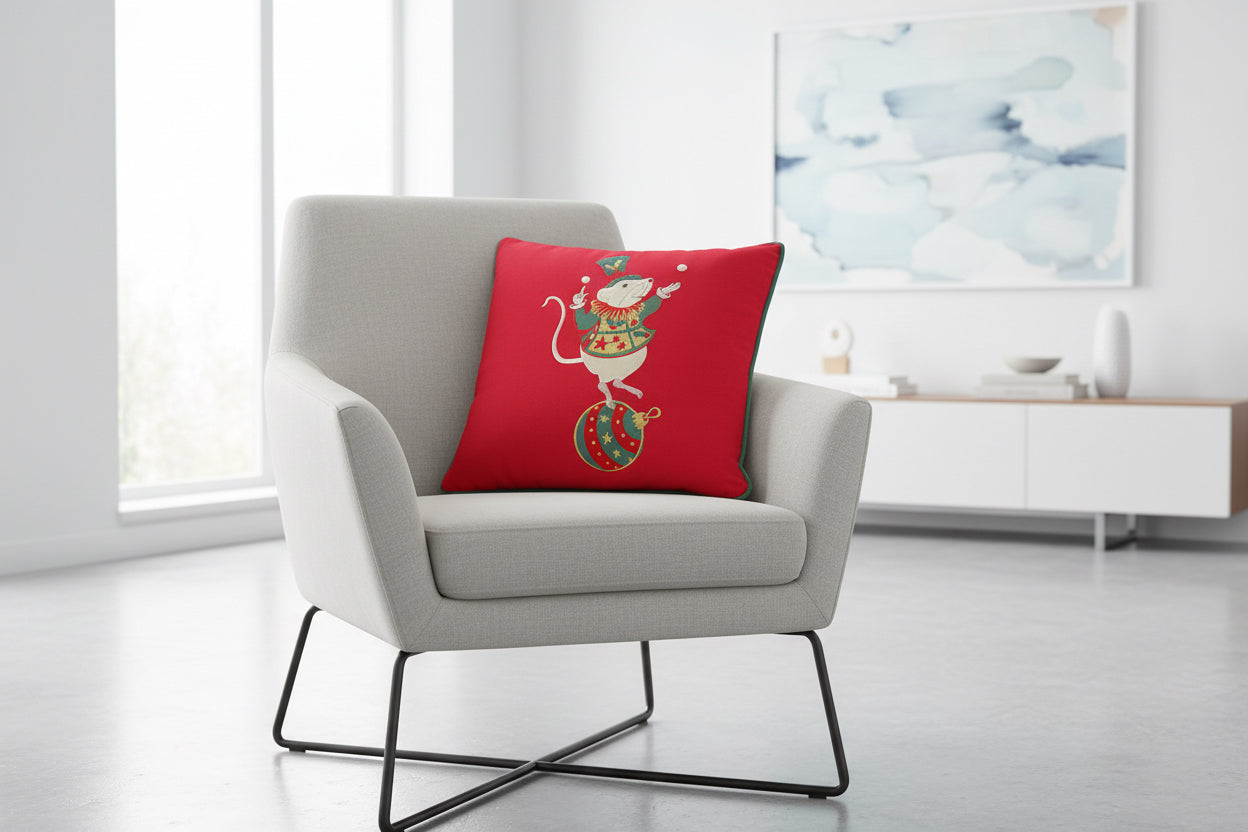 Cuscino con scritta ‘Giocoliere’ 47x47 - Clodette