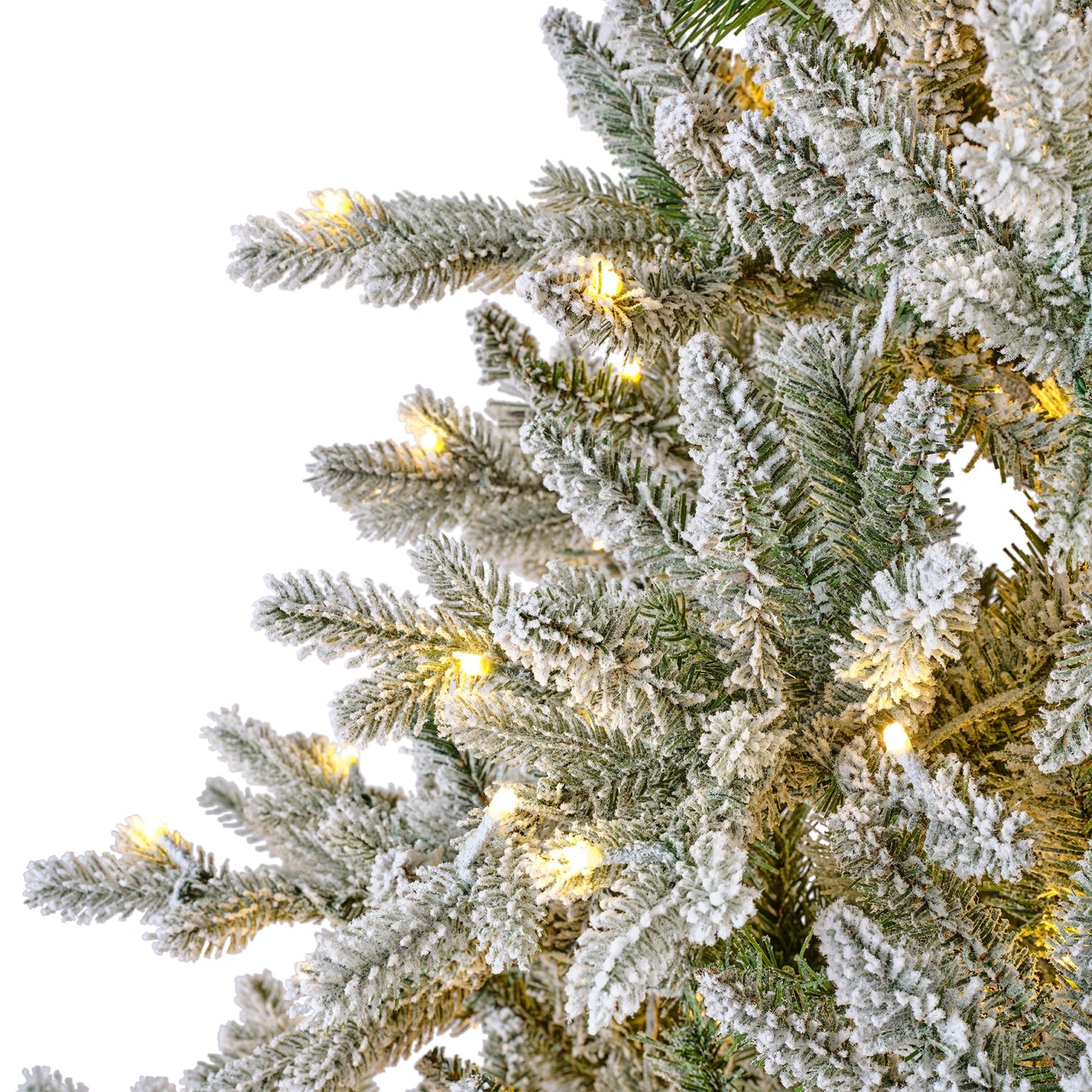 Albero di natale innevato 'Allison pine snowy pre-lit' con LED' D127 x H210 - Kaemingk