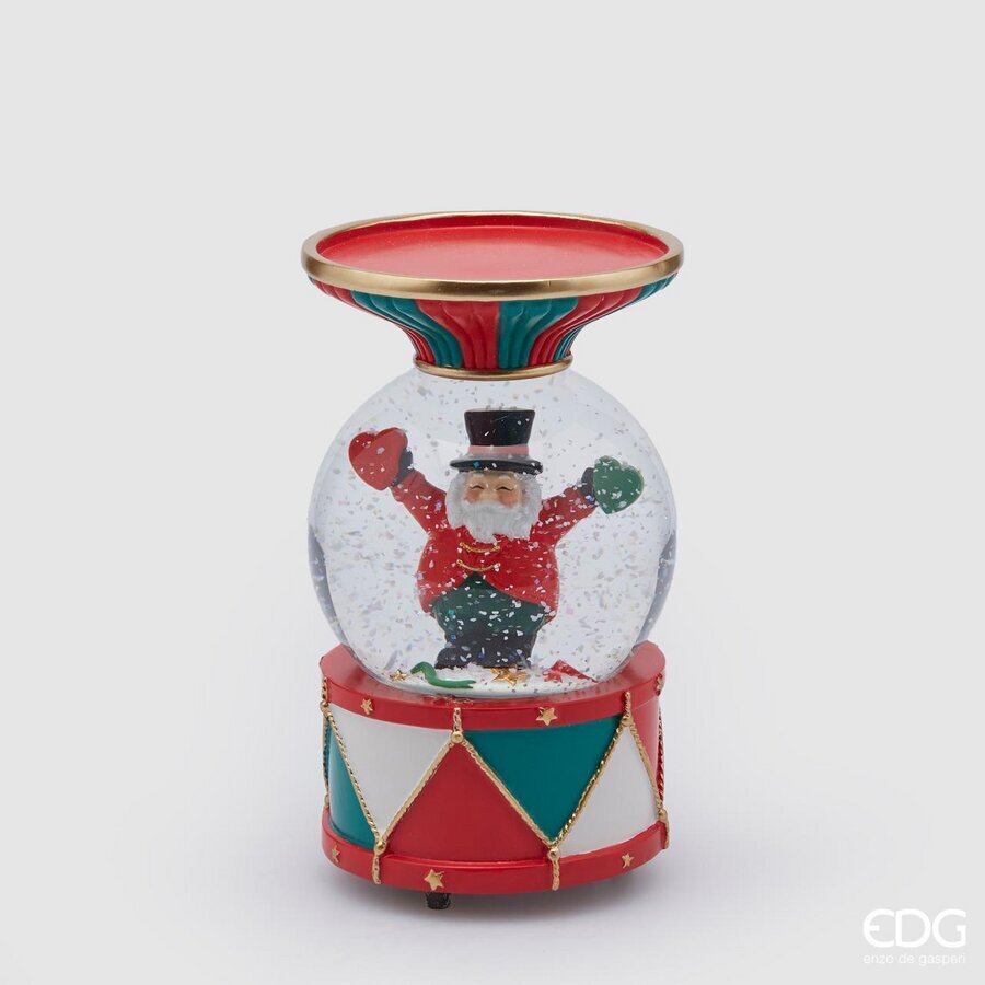 Portacandela sfera circo con led e musica h17 - EDG