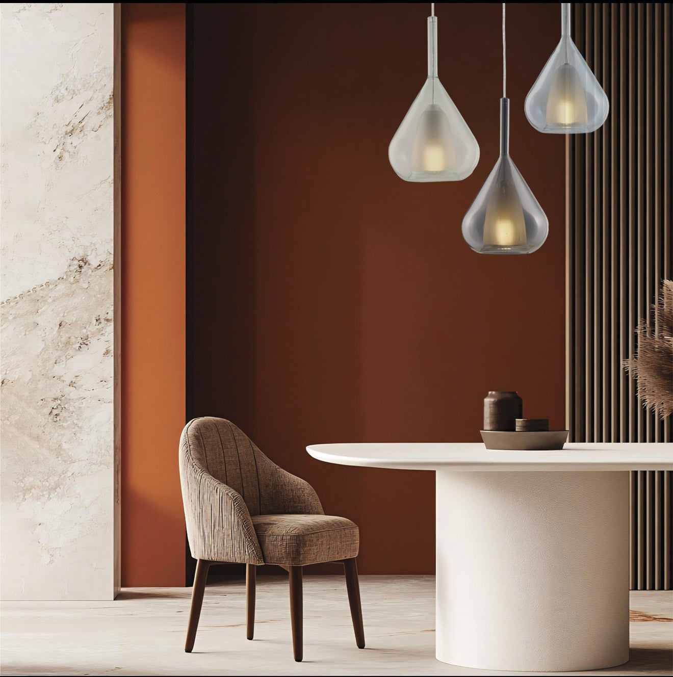 Sospensione in vetro ‘Brigitte’ D19 H40 - Leo Lux