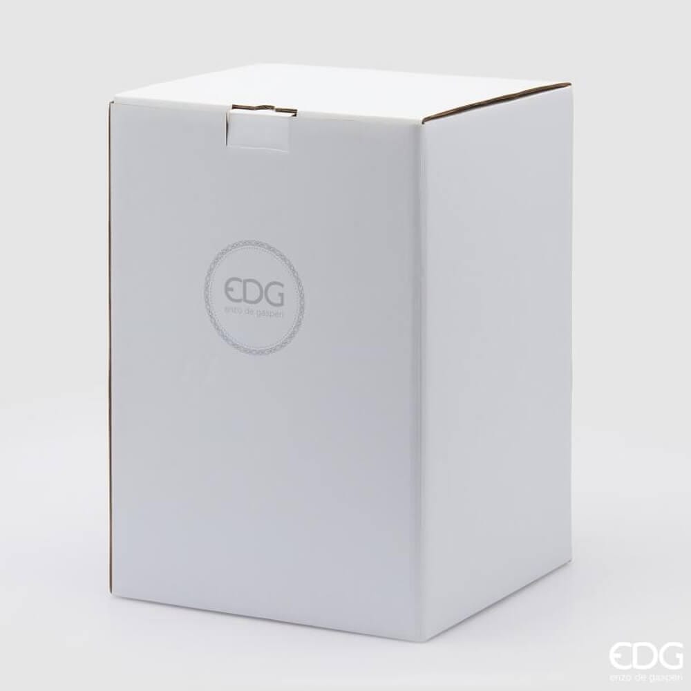 Babbo con ghirlanda decoro natalizio L20xP16XH39 - EDG