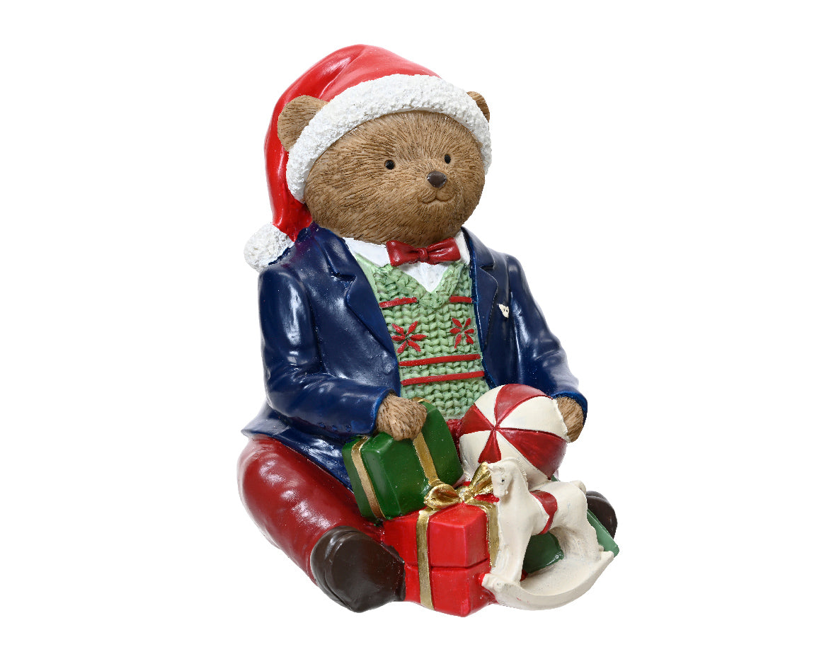 Orso decoro natalizio 13x12x16 - Decoris