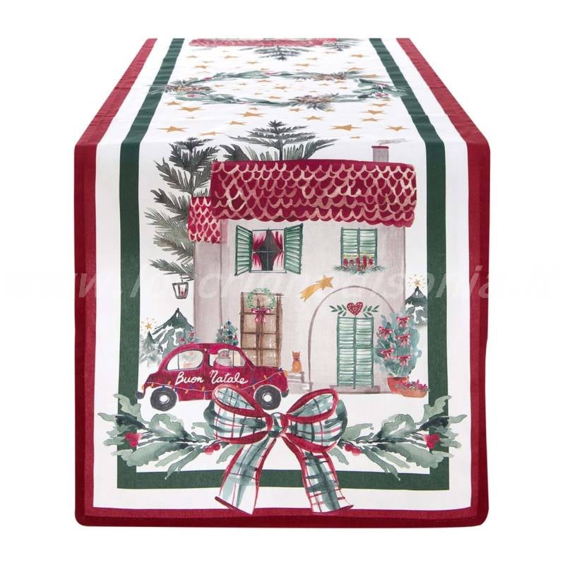 Runner serie 'Il Natale Itliano' 50x180 -Blanc Maricló