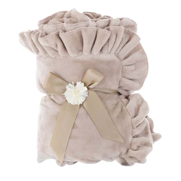 Plaid con gala 260Gsm beige 140x170 - Blanc Mariclò