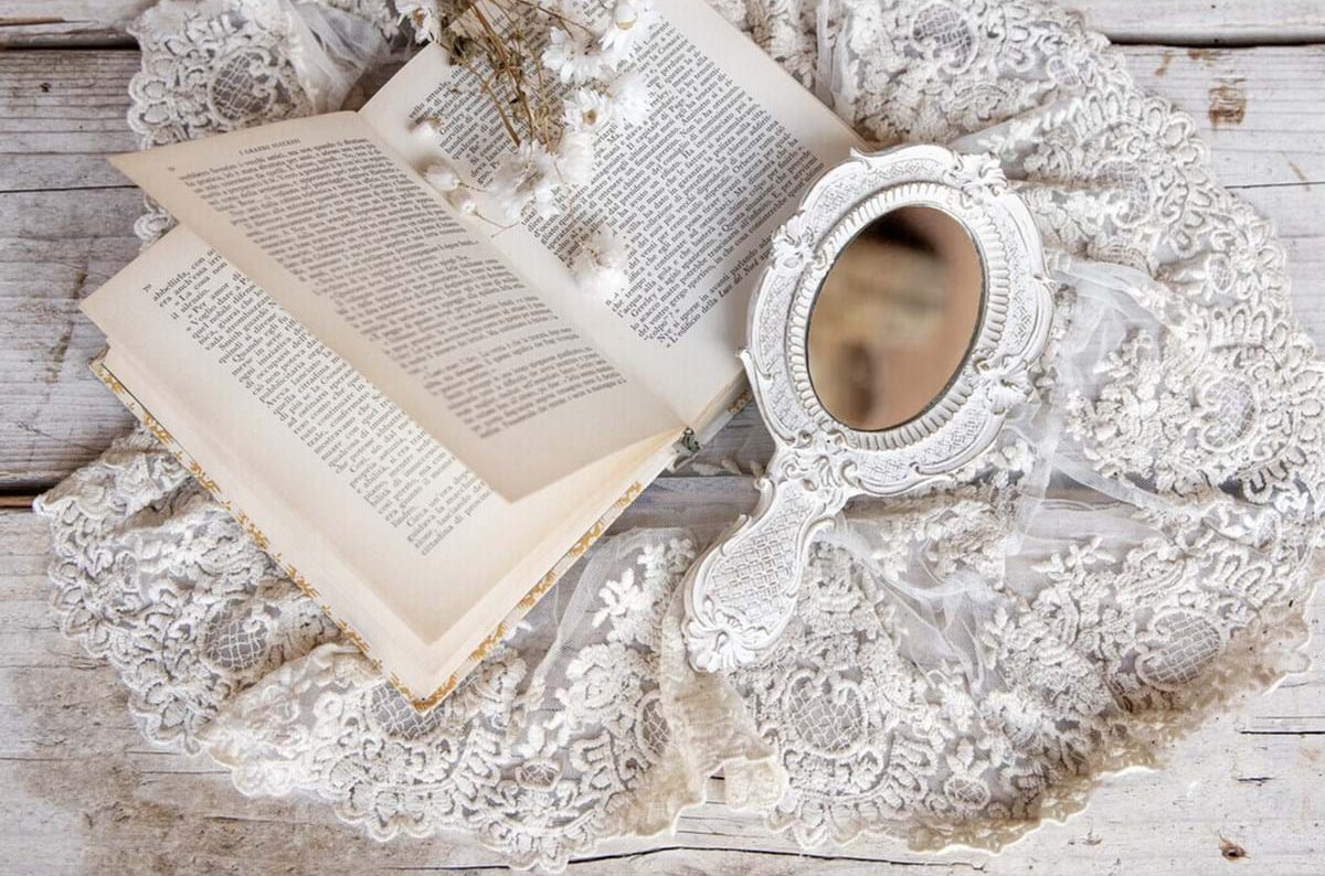 Tovaglietta/Centrino linea 'Dentelle' 36x45 colore naturale - Blanc Mariclò