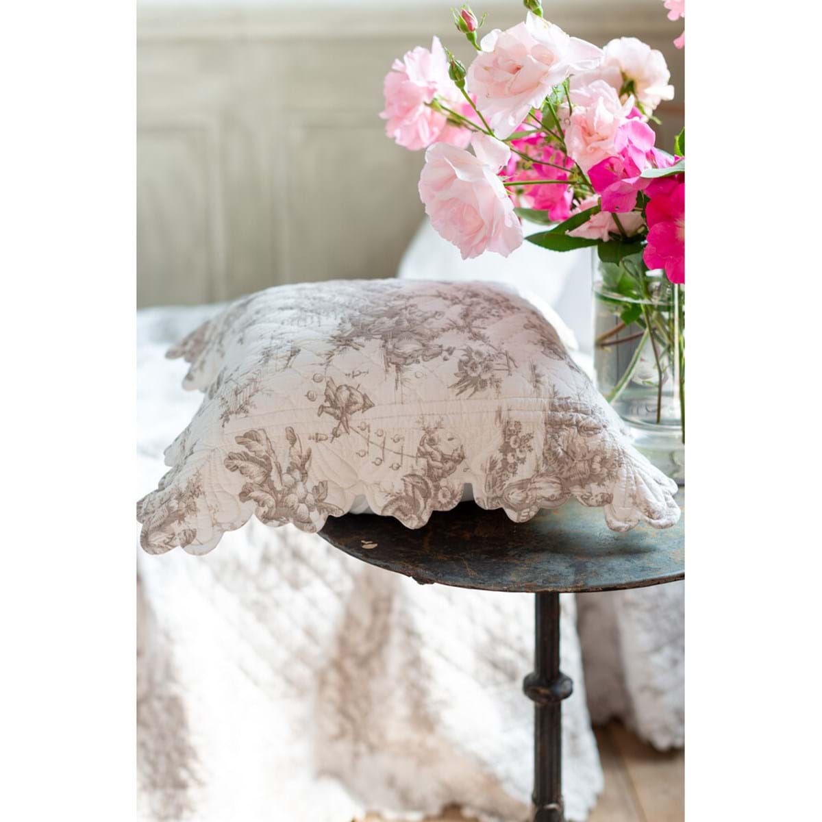 2 copriguanciali 'Toile De Jouy' - Blanc Mariclò