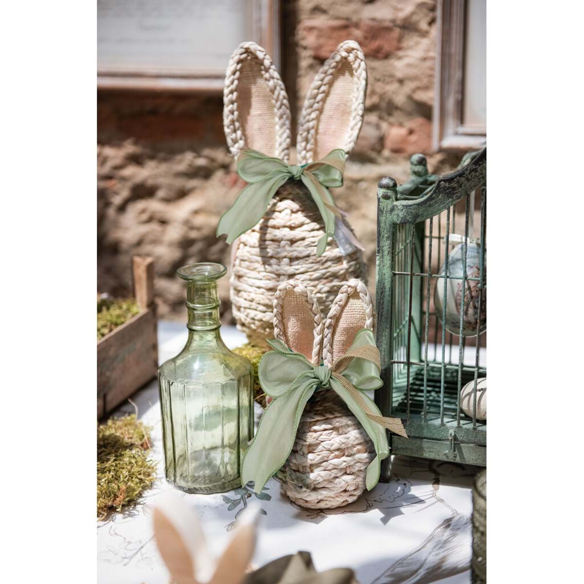 Decoro coniglietto collezione 'Pomona' 13x13x32H - Blanc Mariclò