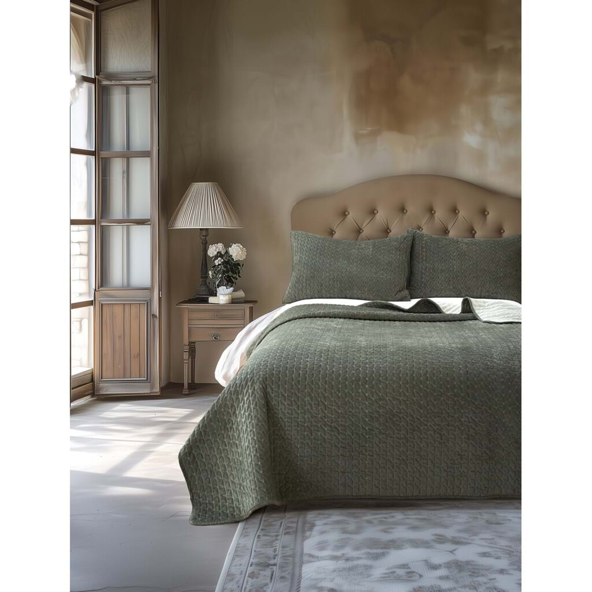 Trapunta collezione 'Notte di velluto' 400GSM - Blanc Mariclò