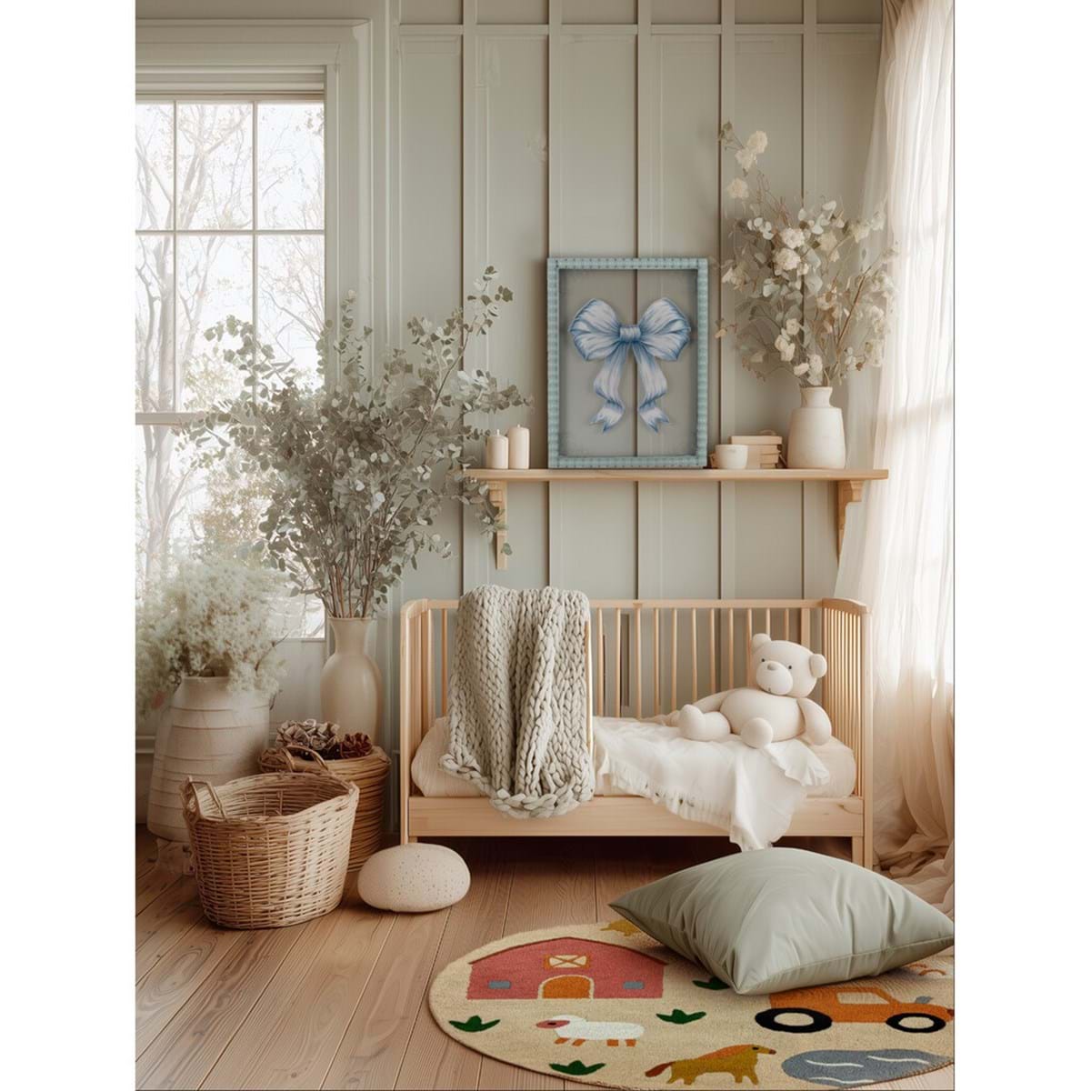 Decorazione da parete serie 'Alma' L31 H41 - Blanc Maricló