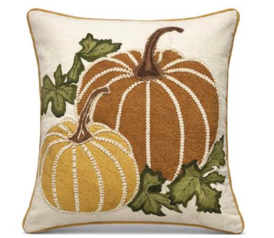 Cuscino quadrato ‘OCTAVIA’ con zucca 45x45 - Clodette