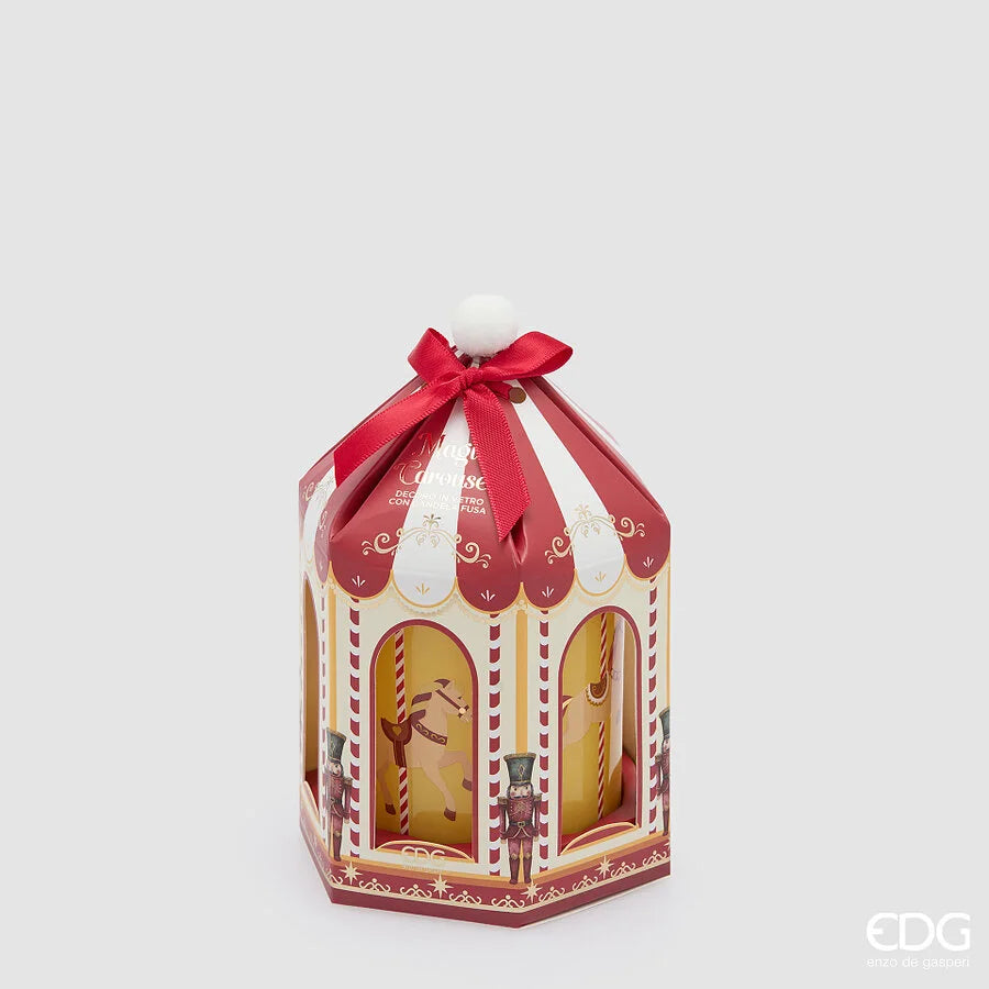 Candela giostra carosello con profumo D9 H9 - EDG