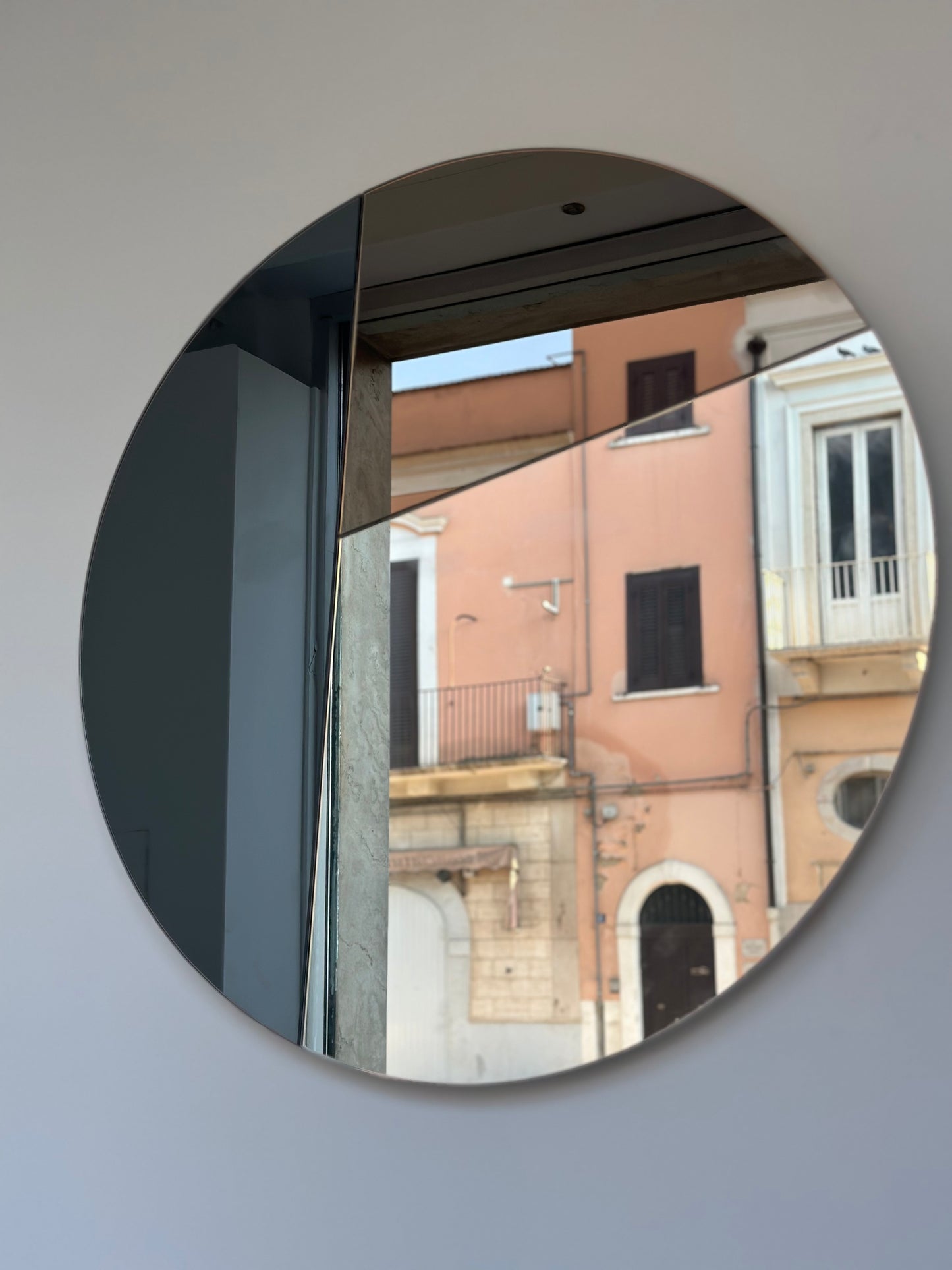 Specchio con 3 colorazioni di vetro