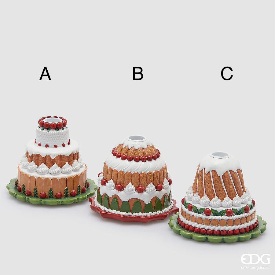 Portacandela a forma tortina D12 H10 - EDG