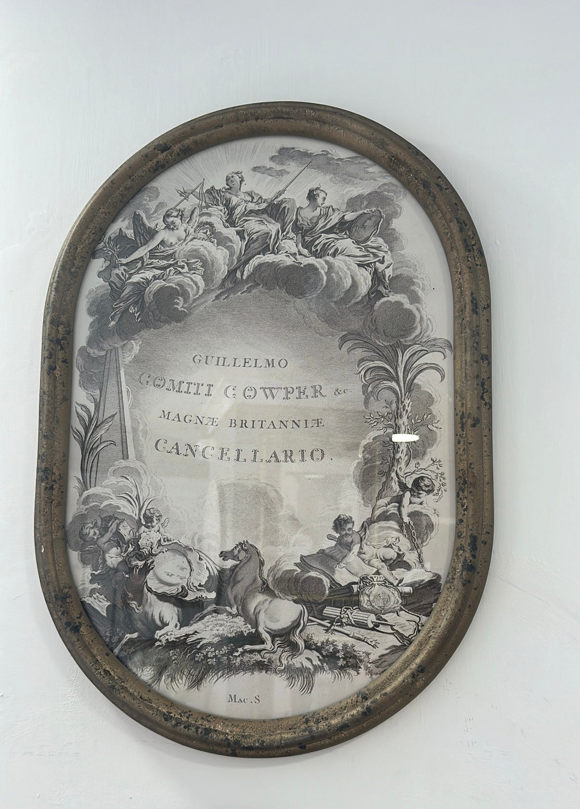 Quadri ovali serie Lilly 40x56h- Blanc Maricló