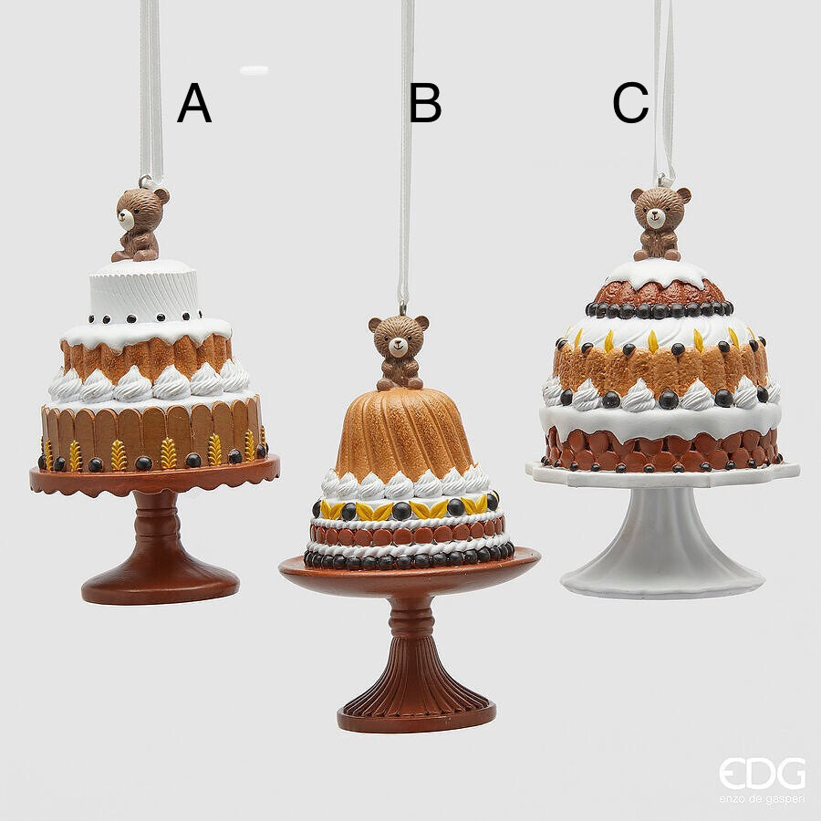 Addobbo da appendere a forma di torta D8 H10 - EDG
