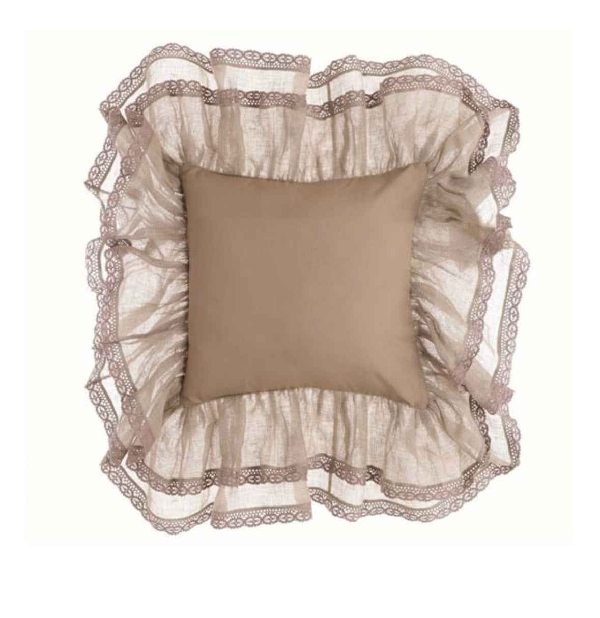 Cuscino con gala serie ‘Tiepolo’ - Blanc Maricló