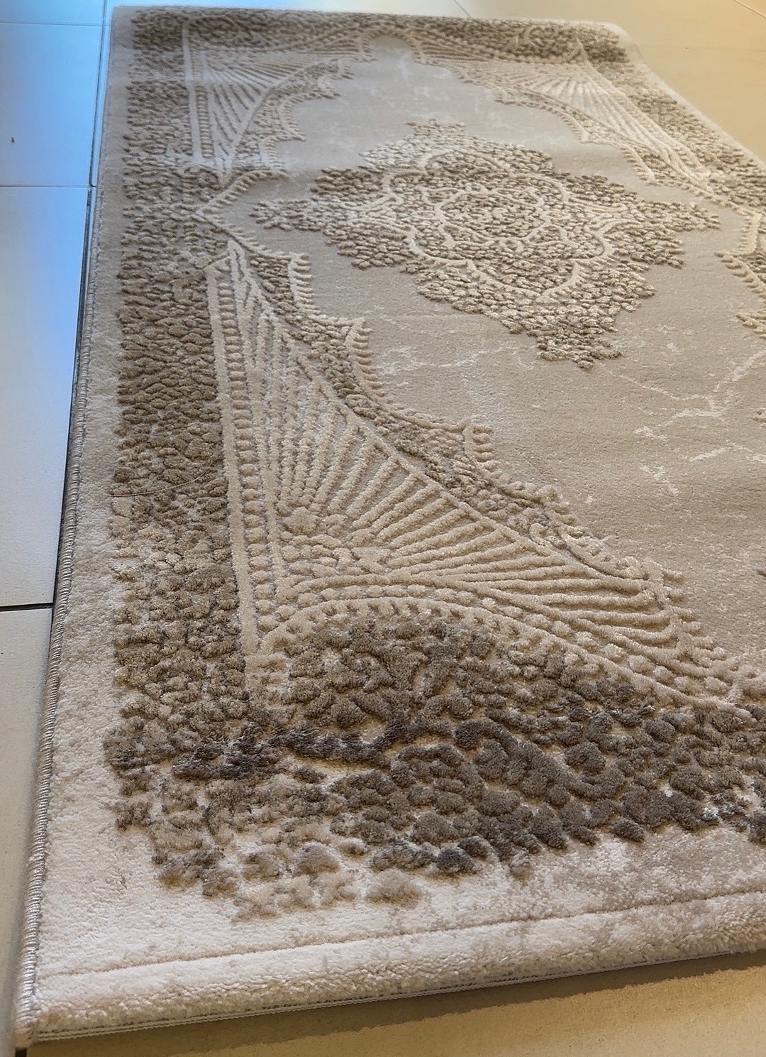 Tappeto con decorazione centrale damasca 80x150 - Catuara