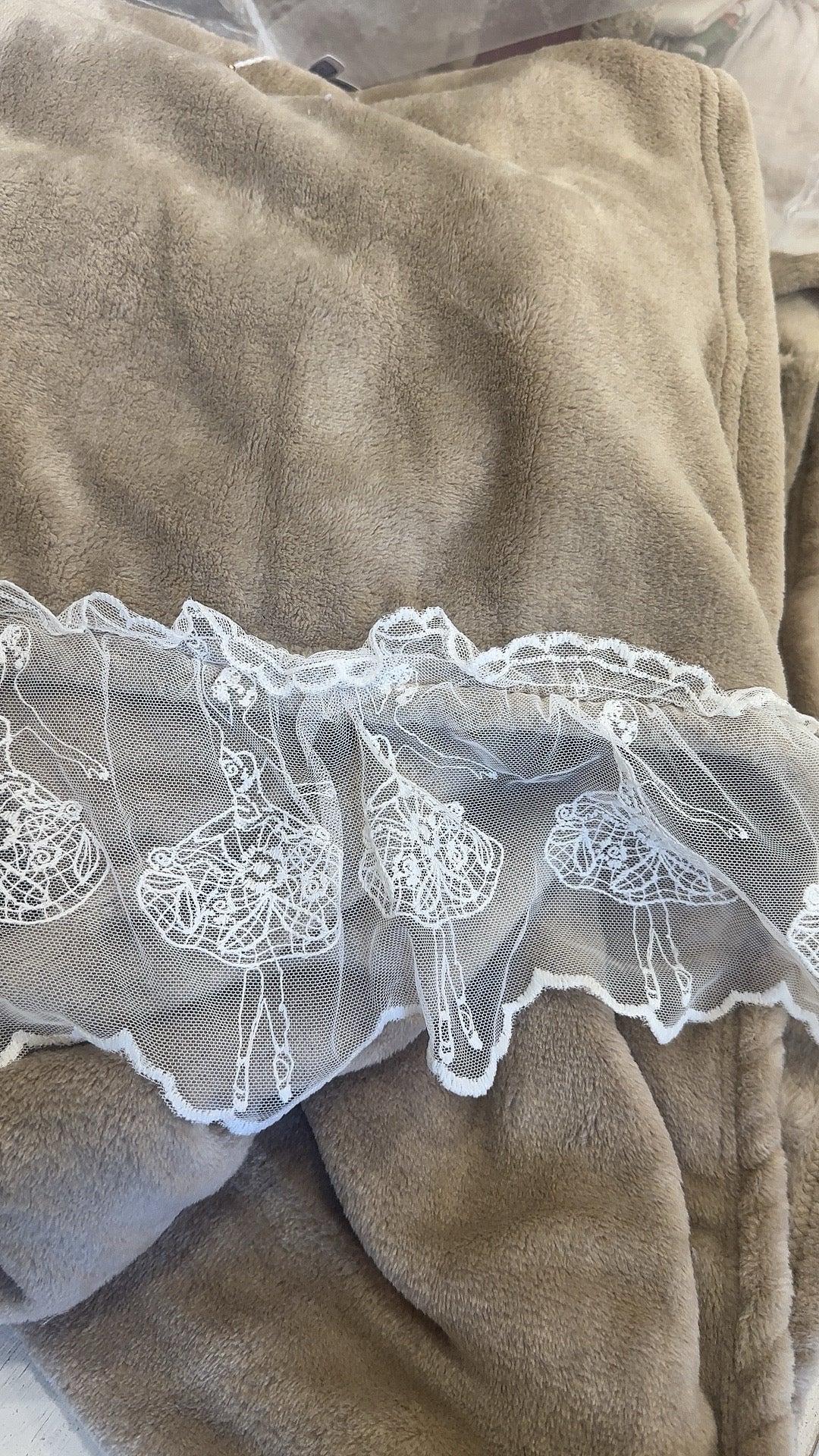 Plaid con gala ballerine - Blanc Maricló