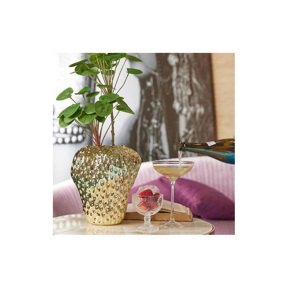 Vaso ‘Chakra’ oro H26 - EDG