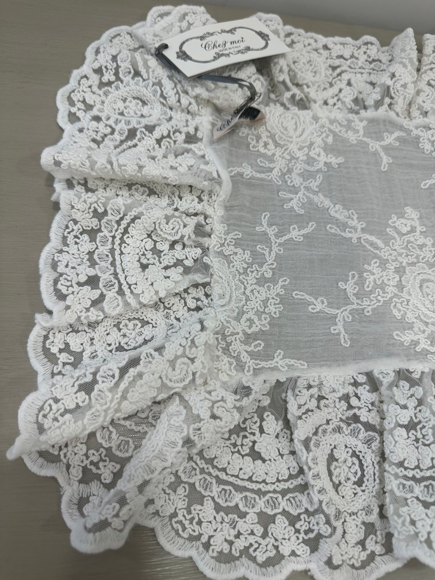 Centrino ‘Etoile Corinzio’ colore naturale 40x40 - Chez moi